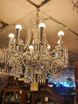 Vintage bohemian crystal chandelier baccarat style