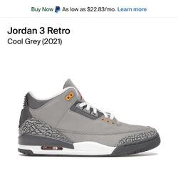 Jordan 3 Cool Grey