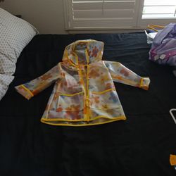 Size 2 Toddler Rain Coat With Hood