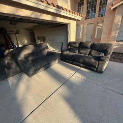Grey Couches With Recliners