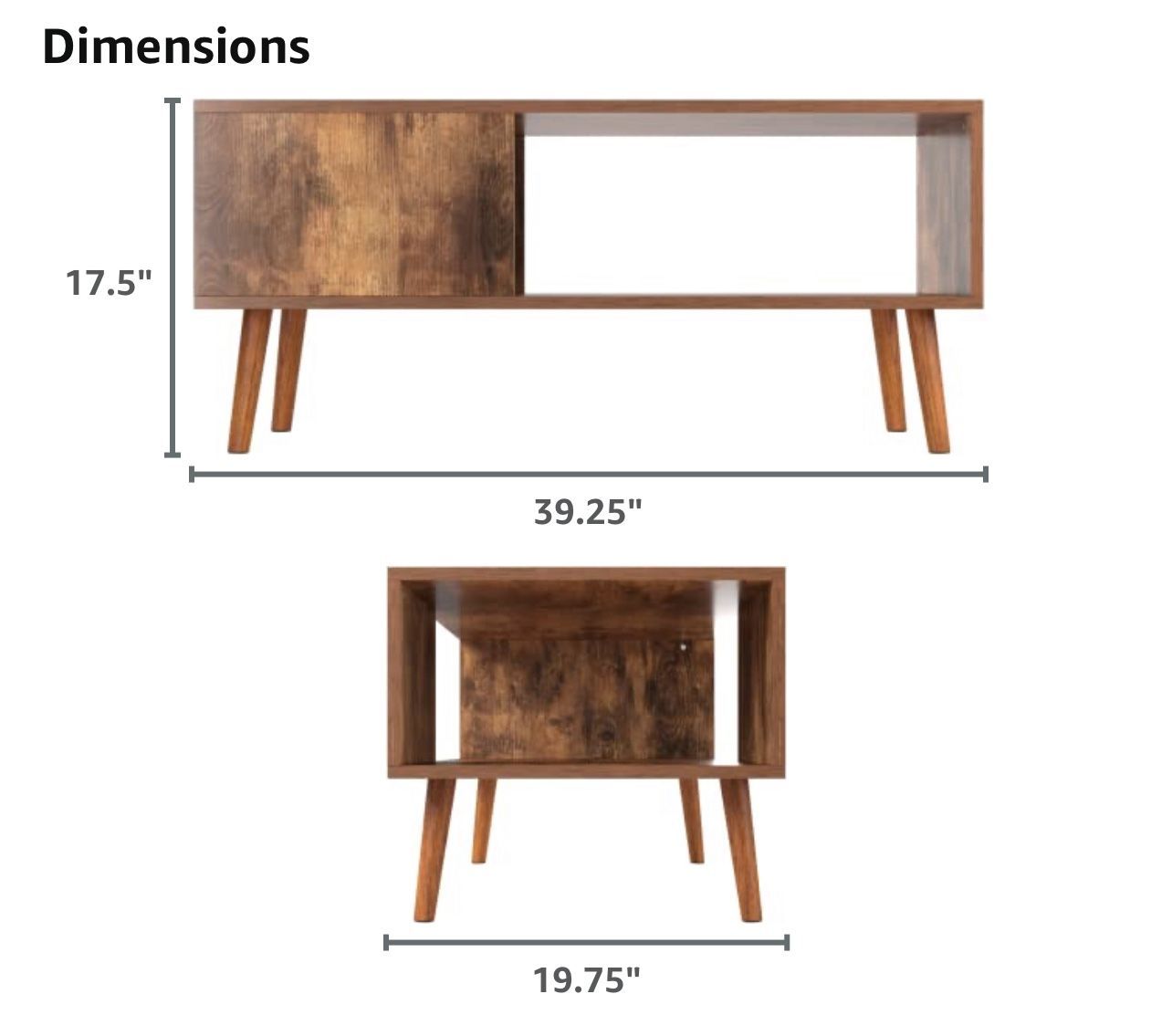 Best Choice Products Wooden MidCentury Modern Coffee Table or TV stand