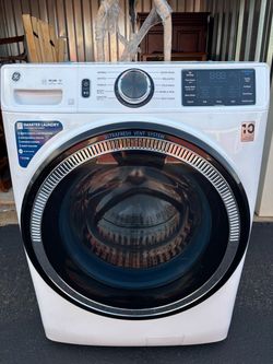 GE Front Load Smart Washer and Dryer White