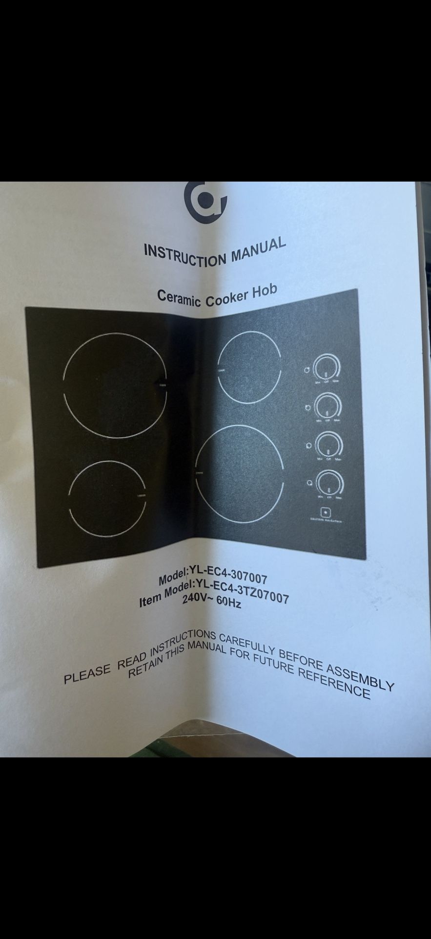 Cook Top ( Broken Glass)