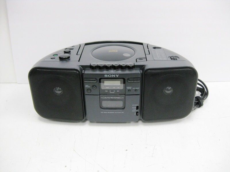Sony CFD-30 Boombox Reverse Cassette Tape CD/AM/FM