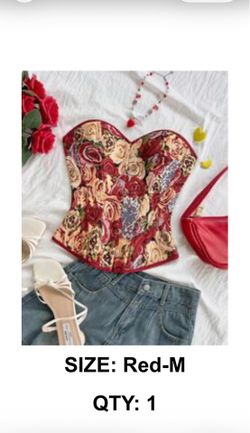 Floral Printed Corset Top