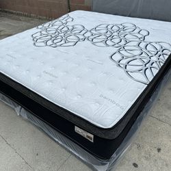 Queen Size Mattress Pillow Top New 12”
