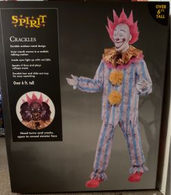 Spirit Halloween Crackles Clown Animatronic Brand New