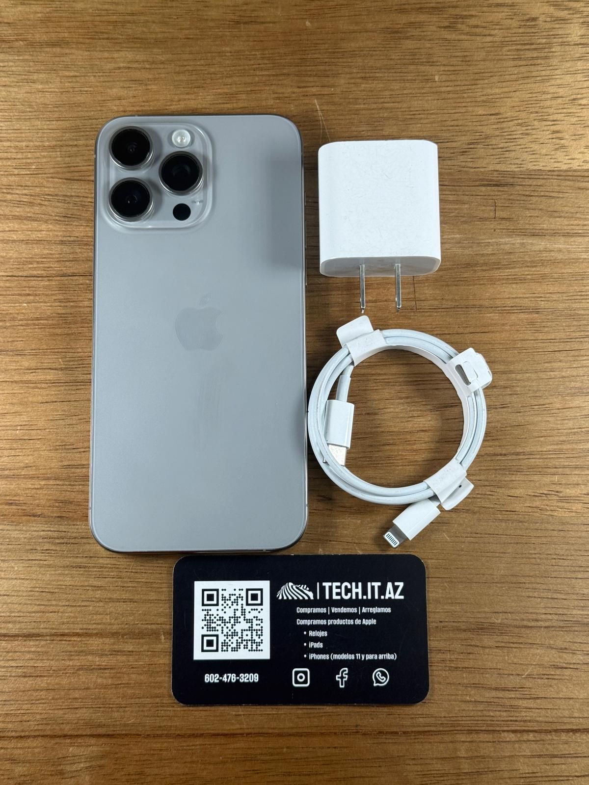 📱 iPhone 15 Pro Max 256GB Natural Titanium Unlocked (Any Carrier)