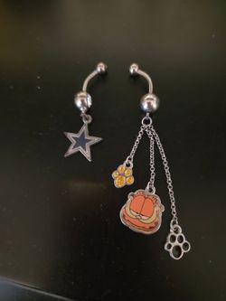 Belly ring Garfield and dallas cowboys