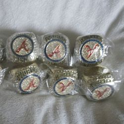Atlanta Braves  2021 World Series  7 Ring Lot 