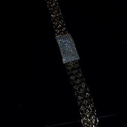 Unisex Gold Plated Mossanite Braclet 