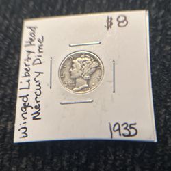 1935 Mercury Dime Silver