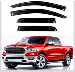 Rain Guards Window Visors for 2019-2026 RAM 1500 Crew Cab