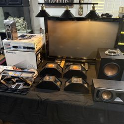 Full Home Theater System With Tv And Extras 