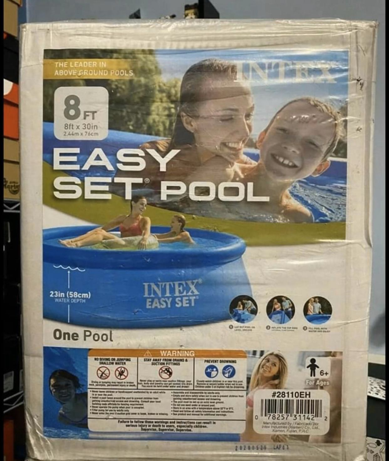 Intex 8ft x 30in Easy Set Swimming Pool New