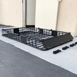 BRAND NEW $160 Roof Rack Basket w/ Cargo Net, Universal Fit 64x39” Car Top Luggage Carrier 150 LBS max