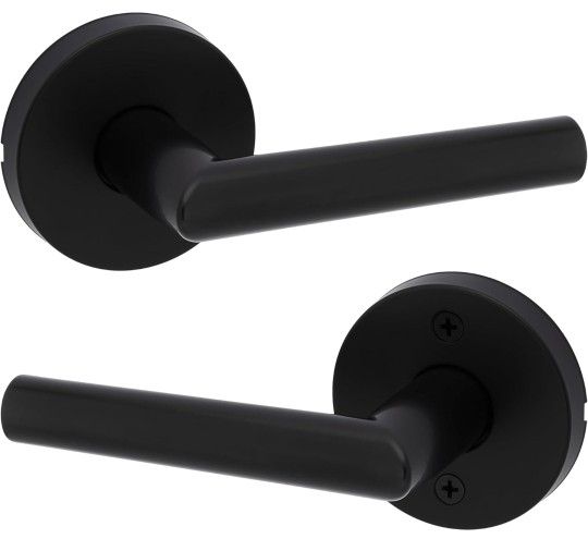 Kwikset Milan Interior Passage Door Handle, Lever For Closet and Hallway Doors