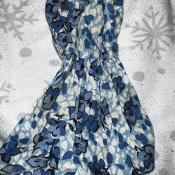 Vintage Blue Barbie Doll Dress 