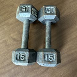 15 Pound Dumbbell Set