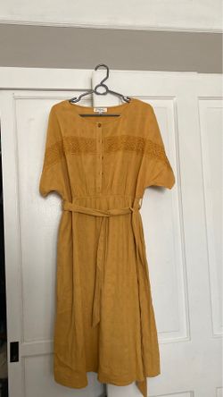 Women’s large midi yellow/mustard dress