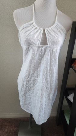 White Summer Dress In Size L