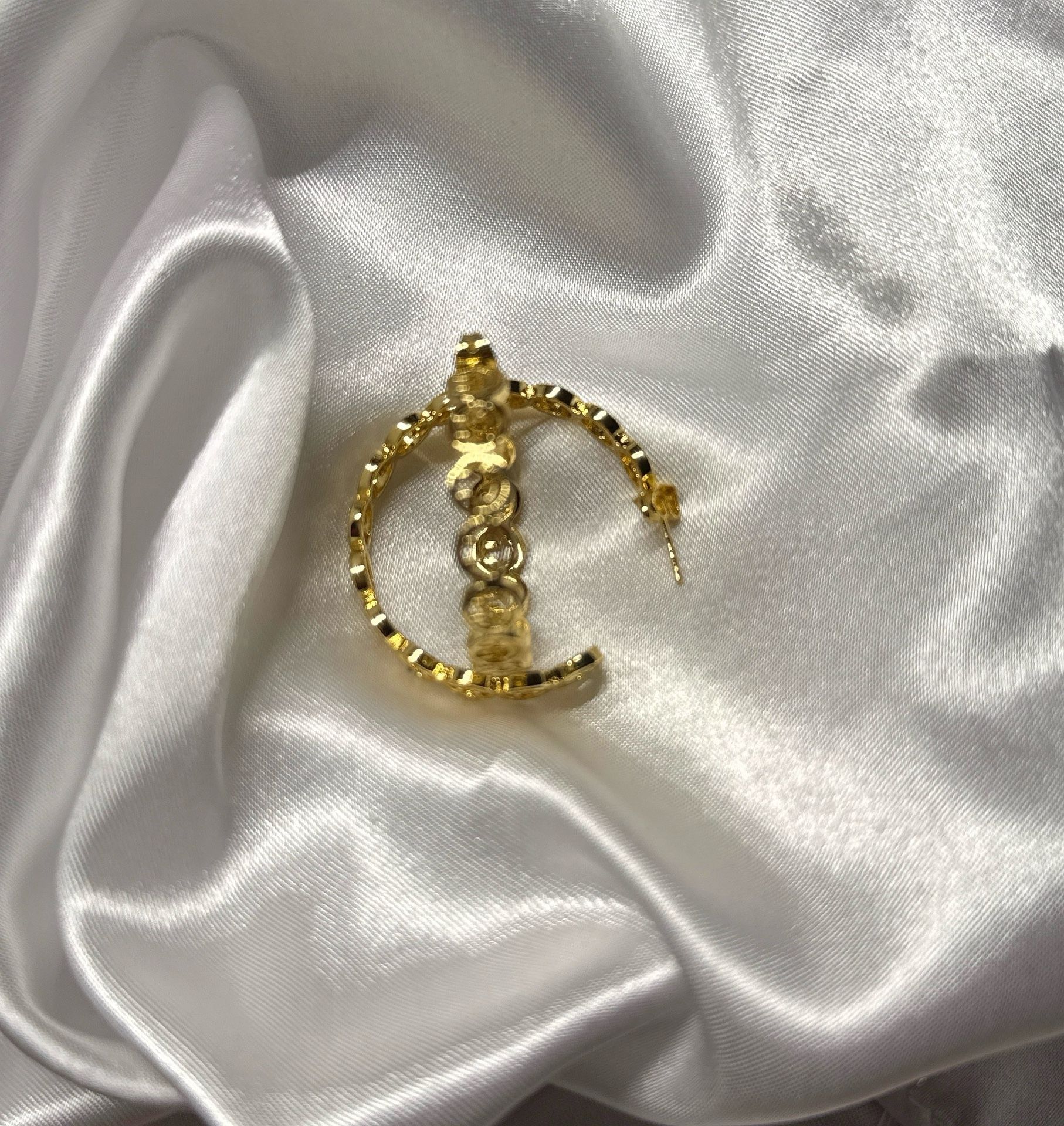 Happy Face Hoop Earrings