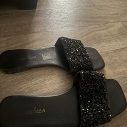 Sandals Black Shine (SHEIN)