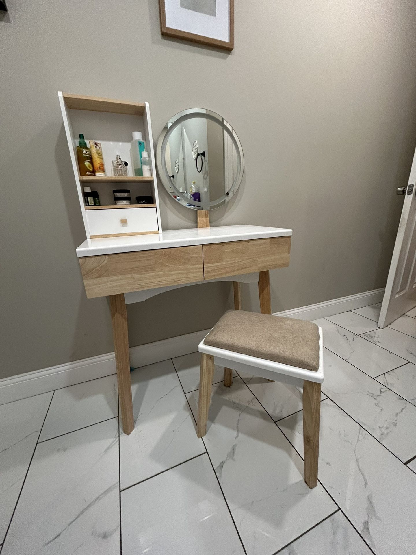 Like New White Vanity