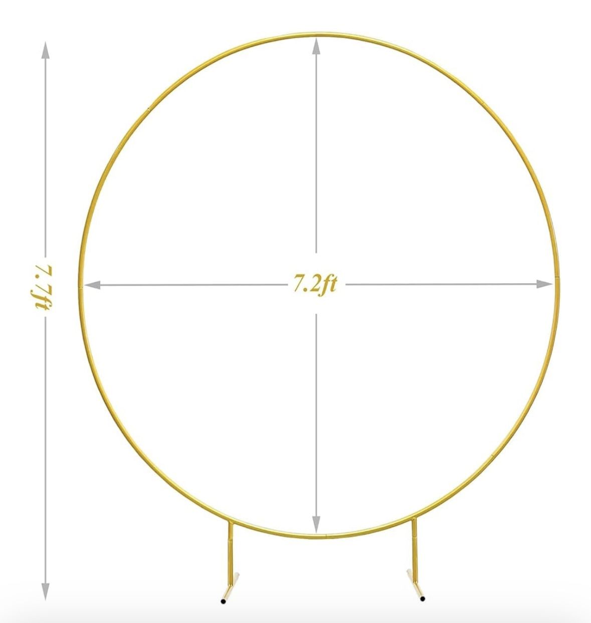 Gold Balloon Arch Circle