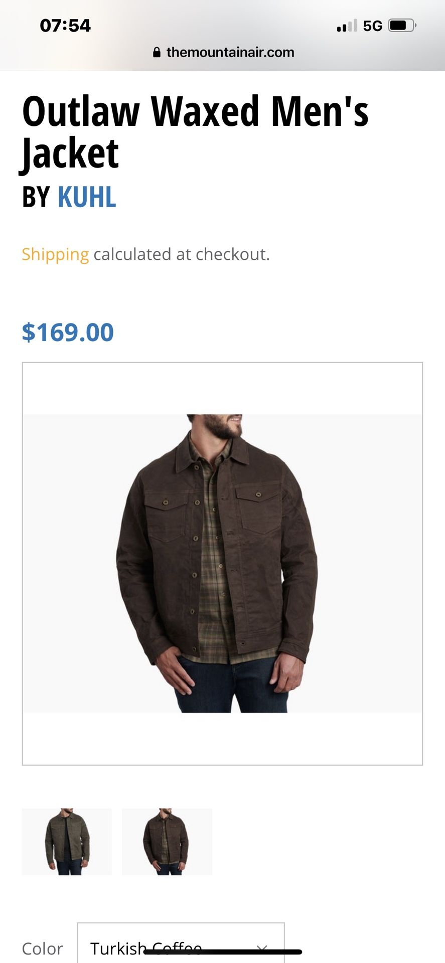 Kuhl Outlaw Waxed Jacket