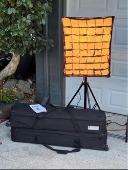 Complete 2-Light Studio Softbox Kit - Amvona Dynaphos DP-2497 with Ravelli Stands & Cases