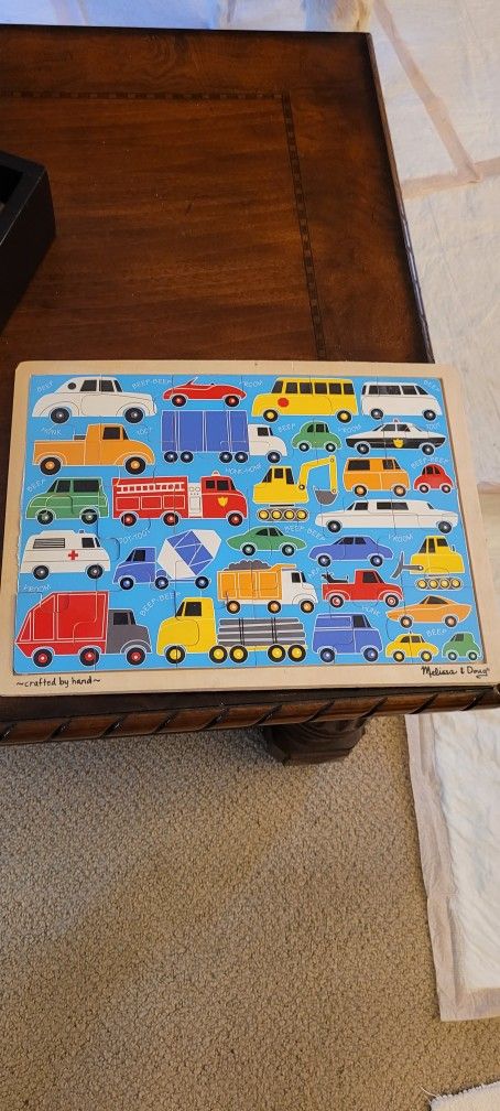Melissa & Doug Transportation Wood Puzzle