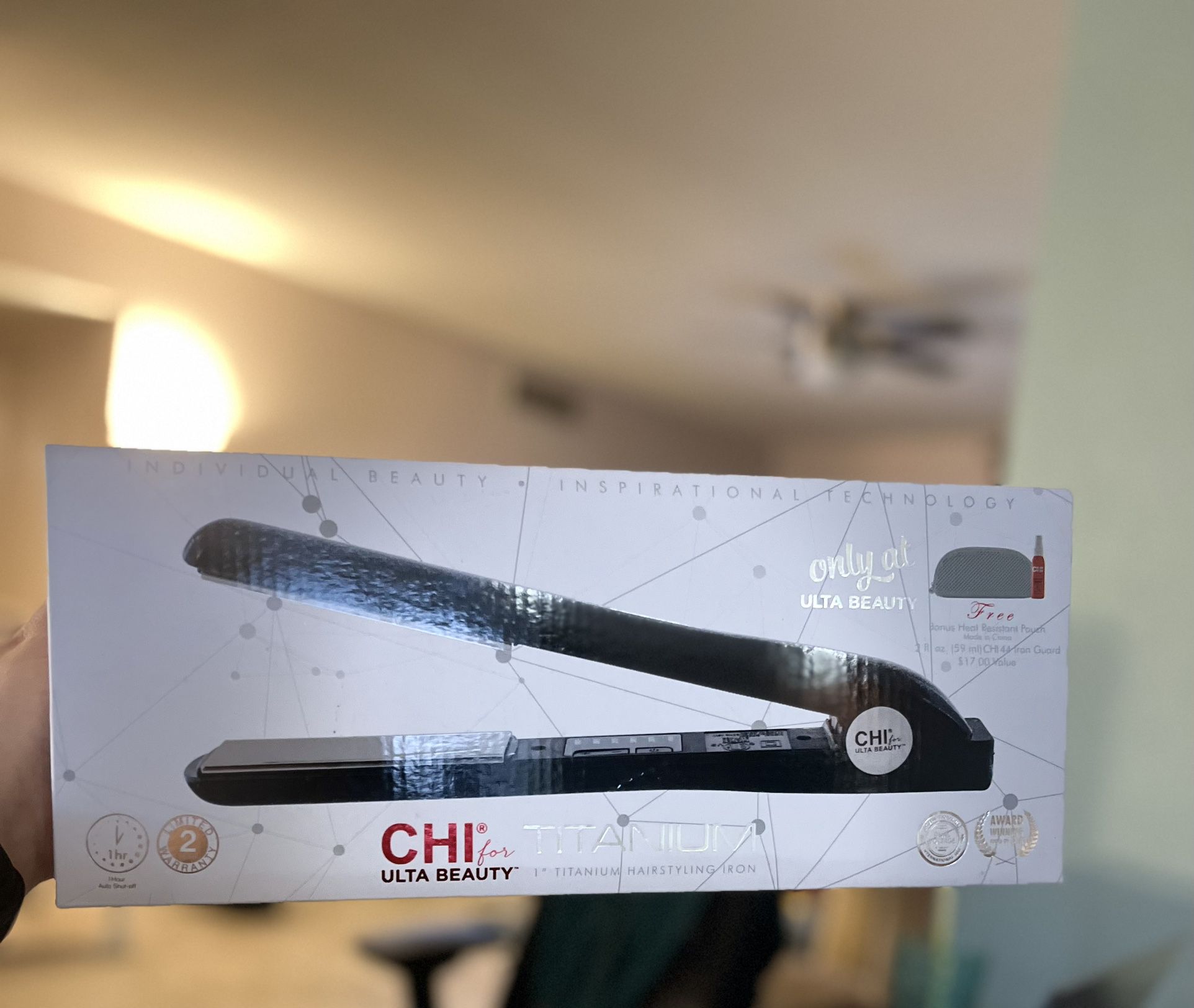CHI Titanium Hair Straightener Flar Iron + Bonus/ Great Gift Idea