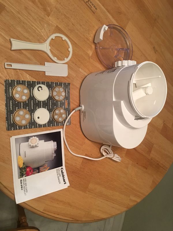 Cuisinart Deluxe Pasta Maker DPM-3, 3-lb Capacity Made in Italy (White