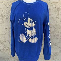 Disneyland Resort Make A Wish Mickey Mouse Sweatshirt Foil Men’s Medium