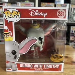VAULTED EXCLUSIVE Super Dumbo w/ Timothy Q. Mouse Funko Pop #281 Disney Movies