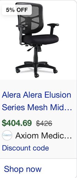Alera Elusion Series Mesh Mid-Back Swivel/Tilt Chai