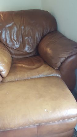 One leather chair