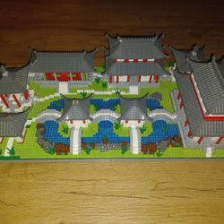 Pre-built Suzhou Garden building block set by Jihui