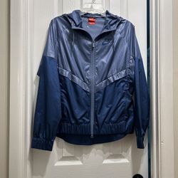 Women’s NIKE Bluetooth Tone, Hooded, Full Zip, Windbreaker, Jacket… Size Medium
