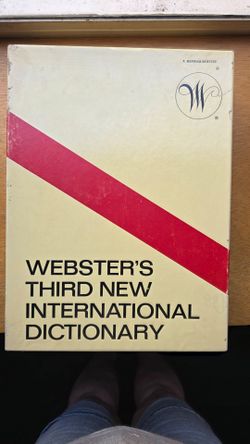 Webster's Third International Disctionary- Unabridged on India Paper