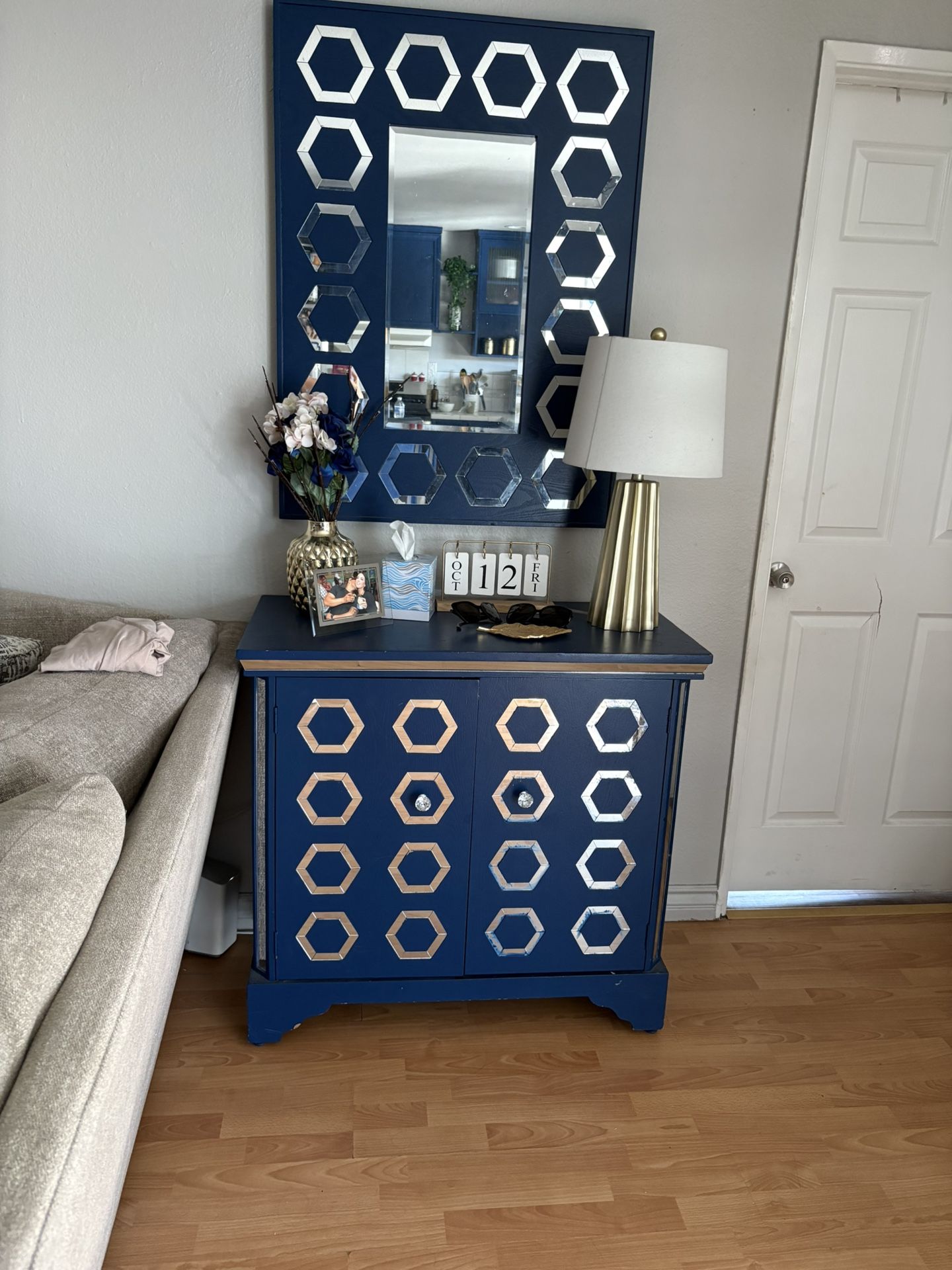 Mirror And Cabinet