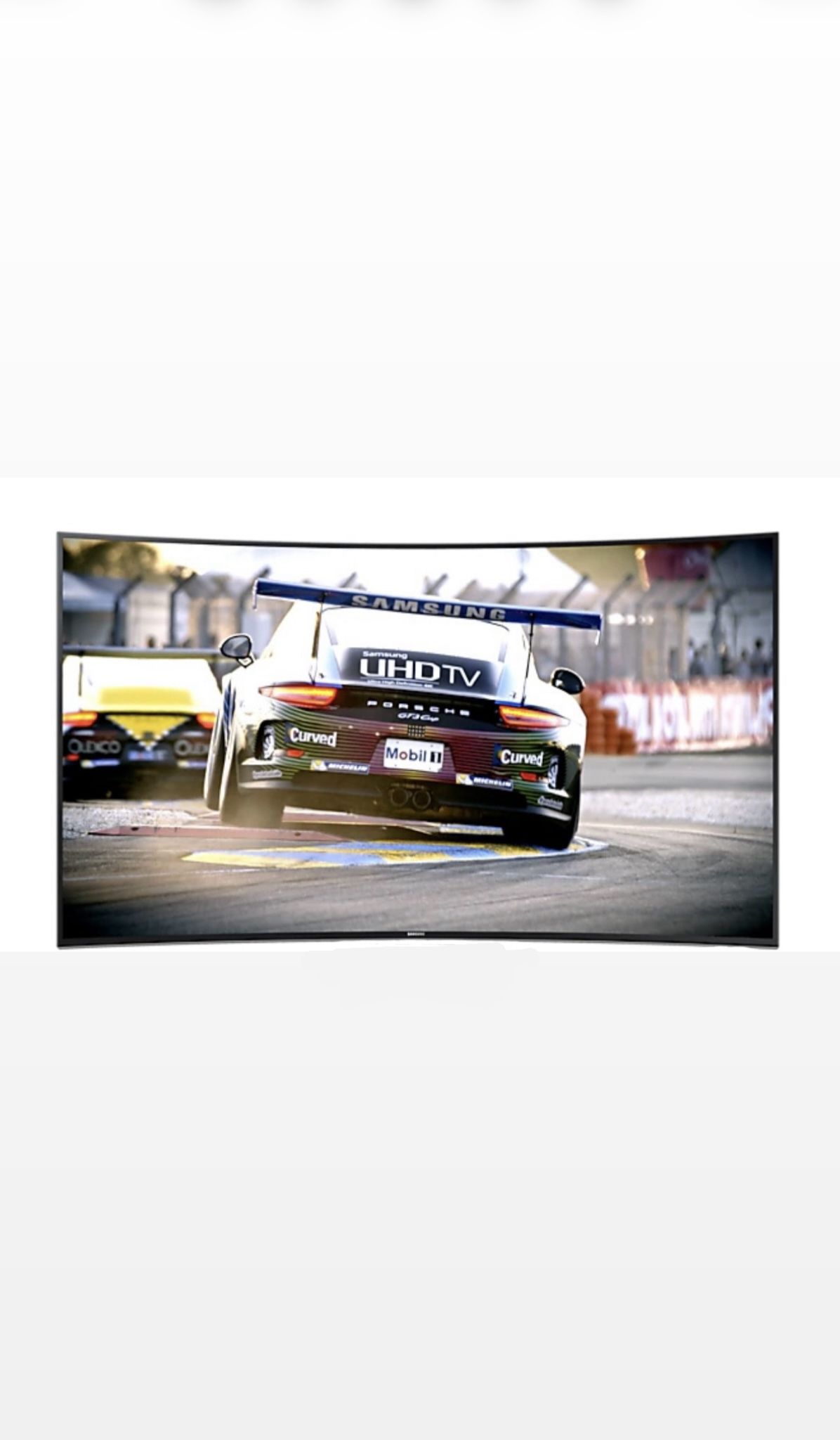 Curved 55-Inch 4K Ultra HD 120Hz 3D Smart LED TV – $115