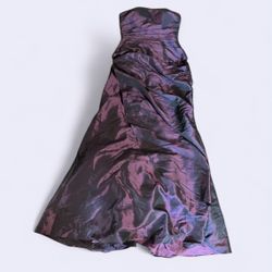 Elegant Purple Strapless Dress Sz S