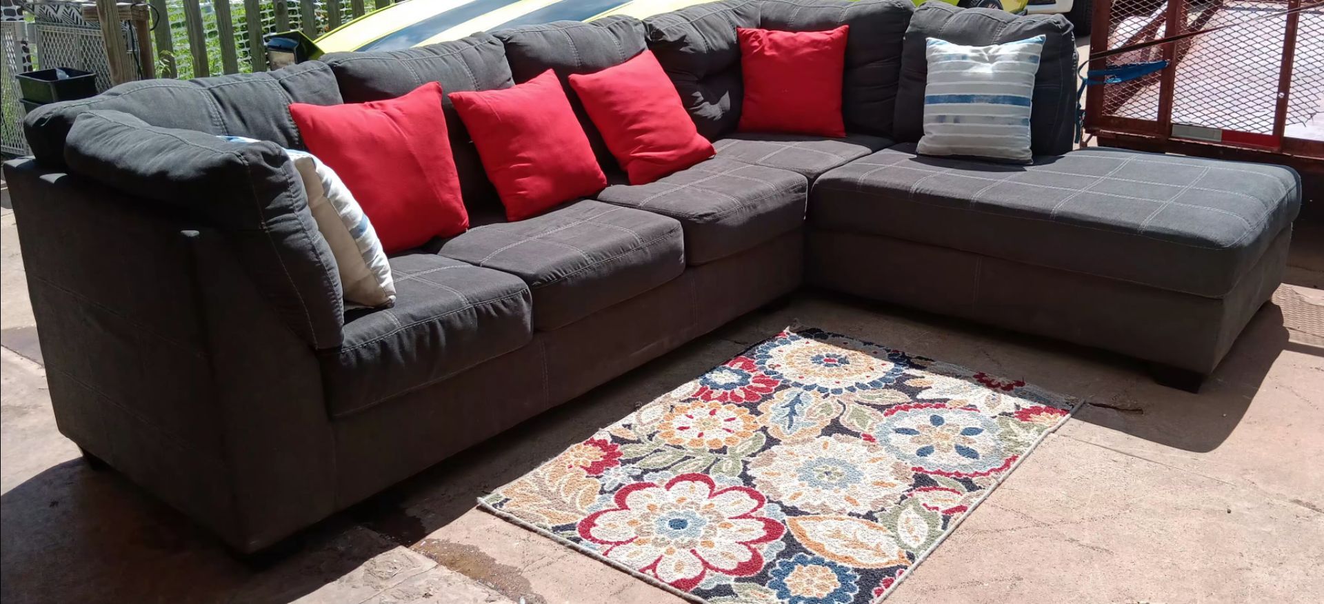 Nice Big Ashley Sectional Can Deliver