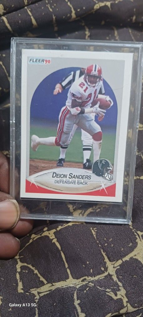 Deion SANDERS FOOTBALL ROOKIE CARD