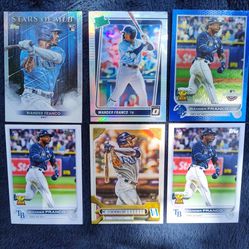 6 Card Lot Wander Franco Rookies And Rated Prospect 2021