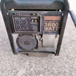 craftsman 3600 watt generator 