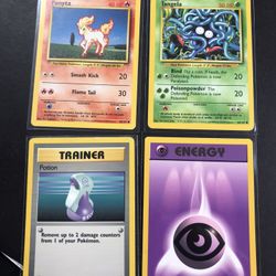 Vintage 1999 Base Set Pokémon Card Lot
