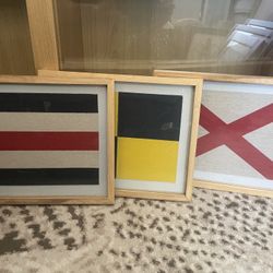 Nautical Flags Tryptich